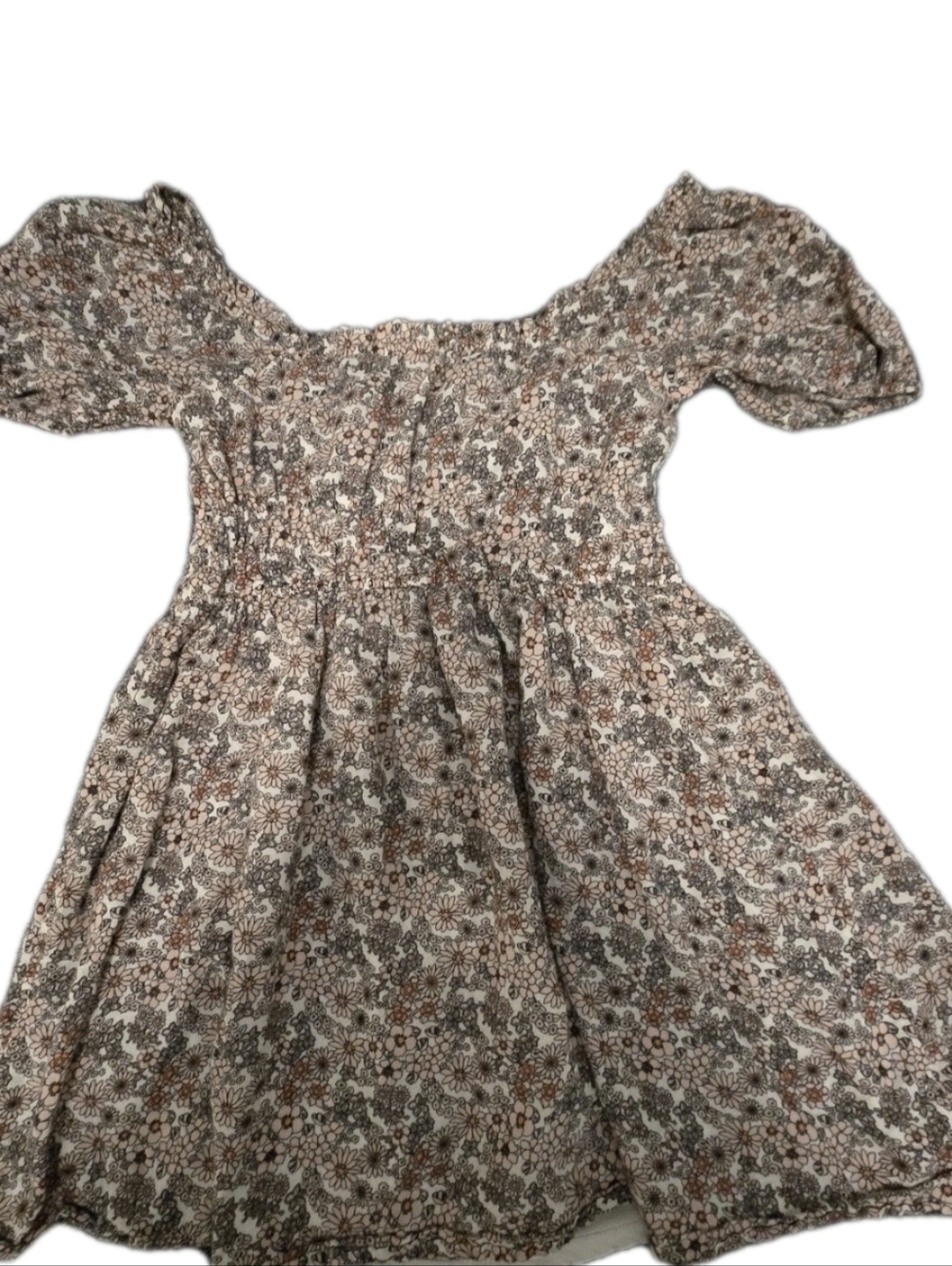 BP Women’s Medium Floral Puff Sleeve Corset Style Mini Dress Cottagecore - Picture 3 of 9
